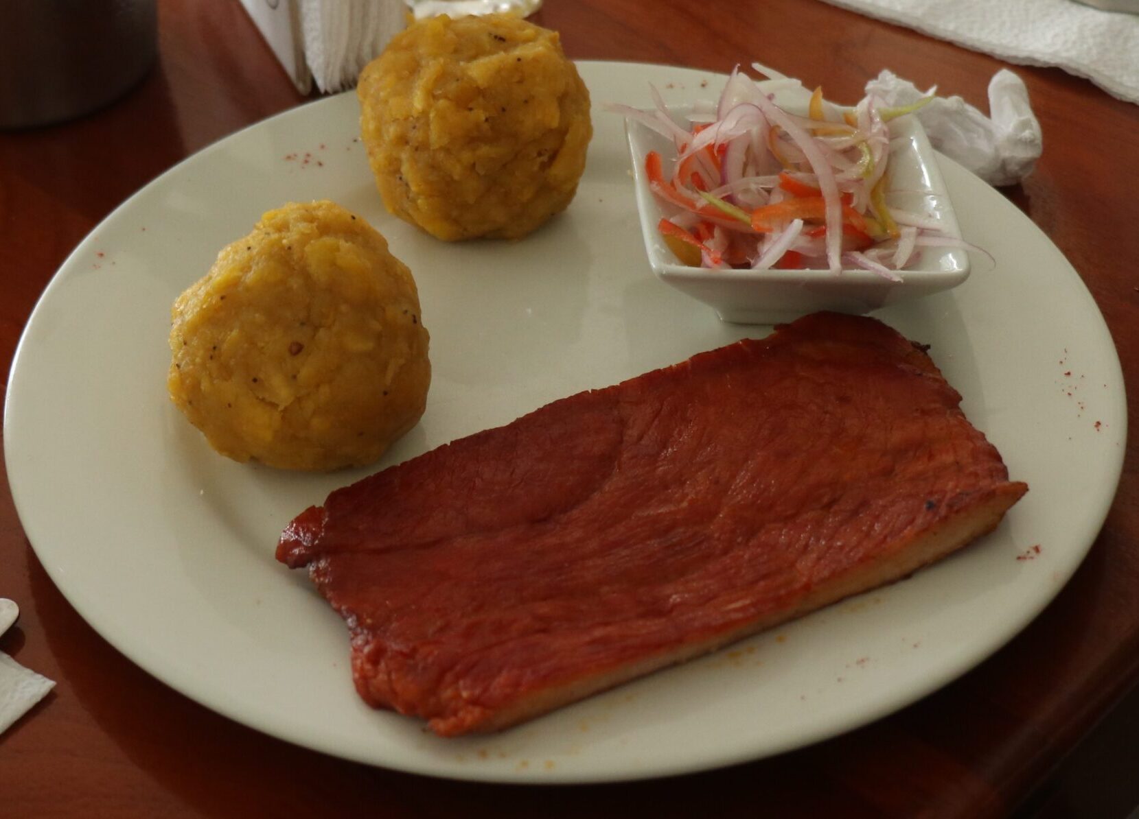 Tacacho con Cecina de Pando Ingredientes Cómo preparar